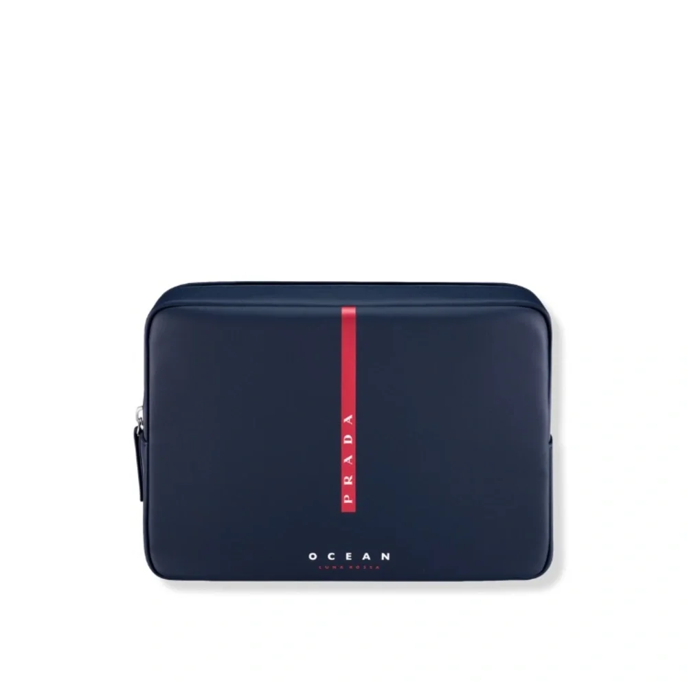 Prada Blue Medium Pouch Bag